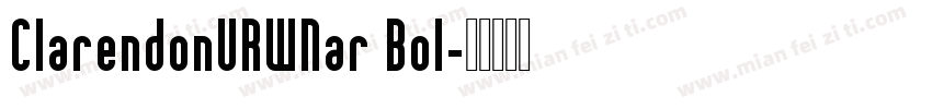 ClarendonURWNar Bol字体转换